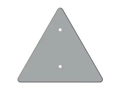 Retroreflector a triangle FP-401B cataphote Free 3D model
