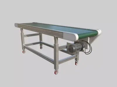 Belt Conveyor Low-poly 3D model purchase