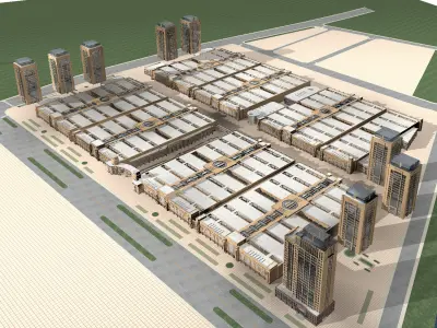 Commercial Building Collection 50 items Vol1  3D model