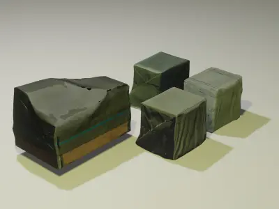 Warehouse props - 35 Low Poly 3D Models Low-poly 3D model