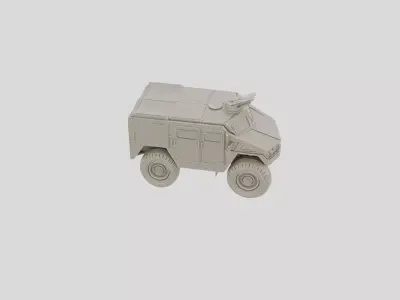 Military Armored Command Vehicle for 3D print 3D model