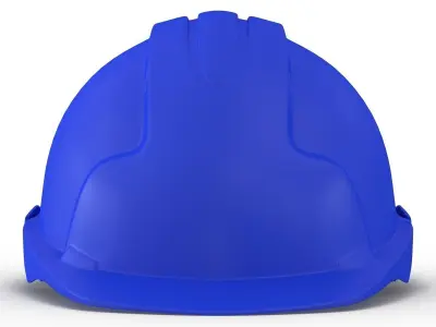 Safety Helmet Blue 3D model