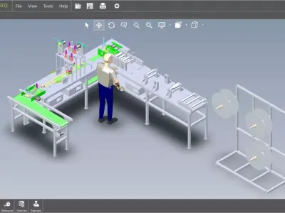 fully automatic -face mask machine 3 3D model
