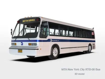 MTA New York City RTS-06 Bus 3D model