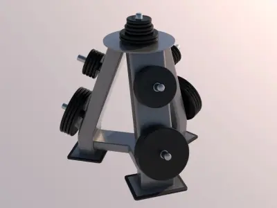 Weight plate tree 3D model purchase