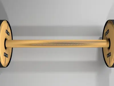 Wooden Wheel 3 3D model
