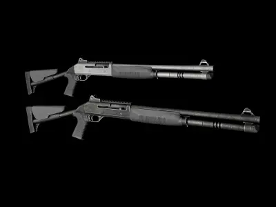 Benelli M4 Low-poly 3D model purchase