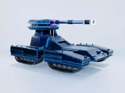 Tanks Low-poly 3D model