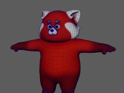 Turning Bear Low-poly 3D model