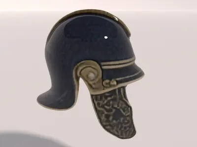 Ancient Rome Helmet 2 3D model