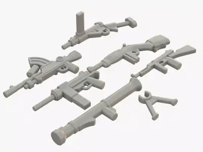 Lego Weapon Collections 3D model purchase