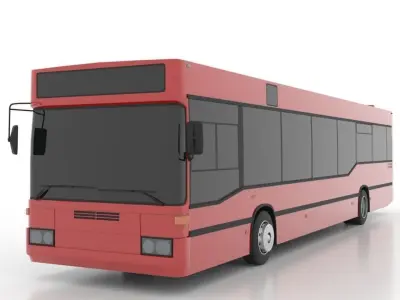 Mercedes-Benz O405NL Low Low-poly 3D model