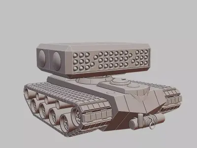 Heavy LRM Carrier Battle Vehicle 3D Printable Model 3D print model