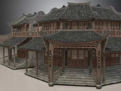 Ancient architecture  Chinese ancient architecture 3D model