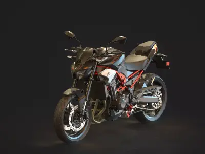 Base model  Kawasaki Z900 2025 3D model