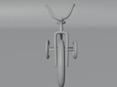 Stylized Bicycle 3D Model Low-poly 3D model