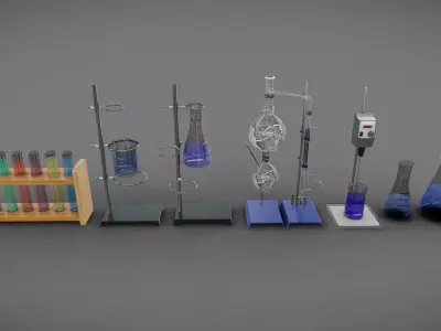 Chemistry Tools  Low-poly 3D model