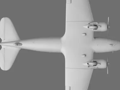 DC-3 Aeroplane 3D model