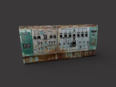 Old Control Panel 3D model buy
