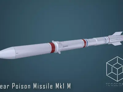 Nuclear Poison Missile Mk1 M 3D model