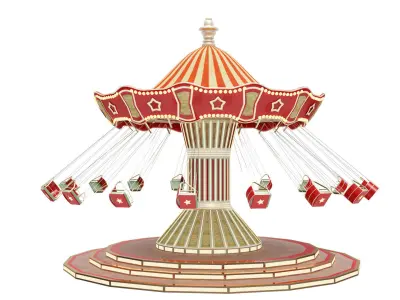 Funfair Swing 3D model