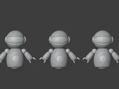 Mini robot 3D model get