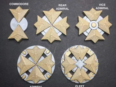 Star Trek TWoK Flag Rank Insignia 3D print model