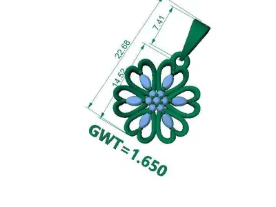 FASION  PENDANT 3D model 3