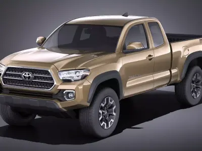 Toyota Tacoma TRD Off-Road 2018 VRAY 3D model