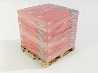 Pallet with Roof Shingles 3D model