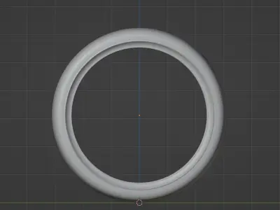 Base Front and Rear Tyre Shape 3D model  Low-poly 3D model