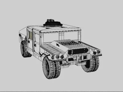 Humvee Military 3D model by mikeangelojmatos21