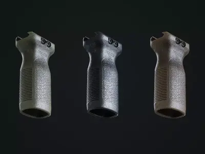 Magpul RVG vertical Grip Low-poly 3D model