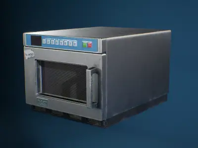 Realistic Microwave Restaurant Low-poly 3D model
