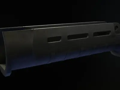 Magpul SL Hand Guard for MP5 Low-poly 3D model