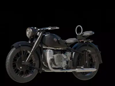 Motorcycle m-72 3D model