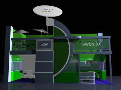 Industrial Stand 02 3D model