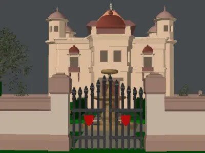 Palace with Grounds 3D model