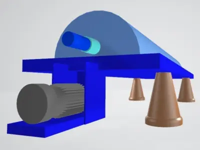Decanter Centrifuge Free 3D model
