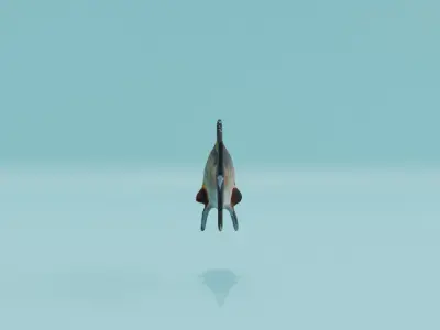 Carp Fish Low-poly 3D model