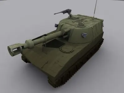Mobile Artillery 3D model