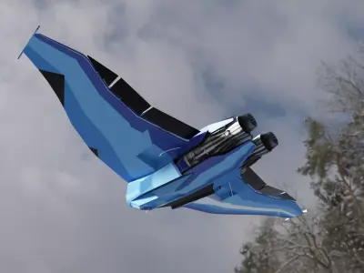 Fighter Jet Free low-poly 3D model