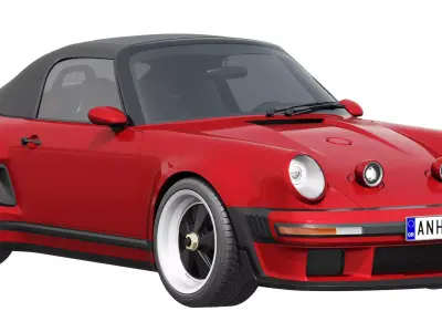 Singer Porsche 911 Carrera Cabriolet Turbo 2026 3D model