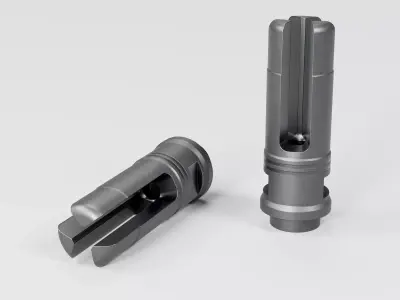 SOCOM 3 Prong Flash Hider Low-poly 3D model purchase