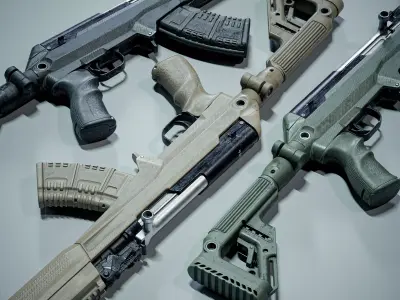 Tactical Fab Defense SKS Carbine Low-poly 3D model