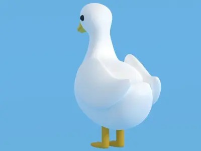Cartoon Duck 3D model purchase