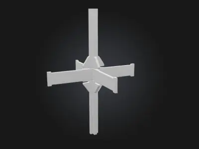Czech Hedgehog AntiTank Obstacle 3D model