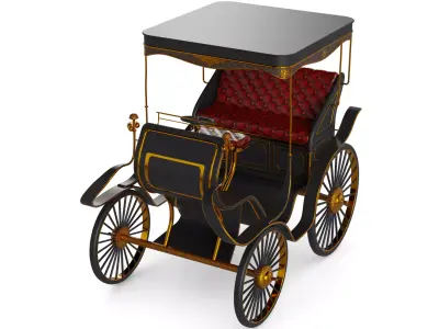 Double Bench Quadracycle 3D model