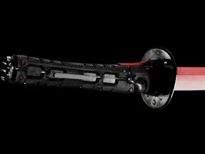Metal Gear Rising Murasama Low-poly 3D model