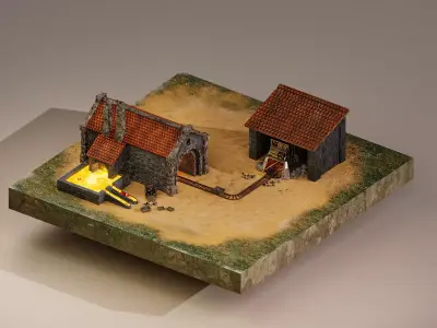  Iron Mine Level 15 3D model